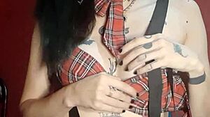 i'm the naughty brazilian schoolgirl masturbating with toys on my big ass