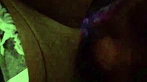 black ebony beauty explores sensual pleasures