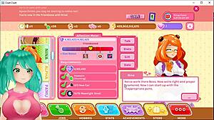 cute anime vtuber plays crush crush game