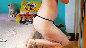 Pornstar Trying New Thongs Seductively