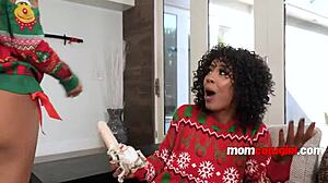 Wanna join Christmas banging with stepmom and stepsis?