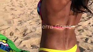 Dana Bueno Gets Sunscreen On Big Tits, Then Creampie In Bedroom