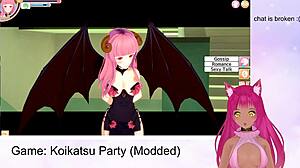 vtuber lewdneko plays koikatsu party