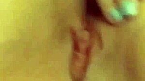 girlfriend teases her pussy on cam