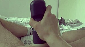 I'm very bored, so I start masturbating alone