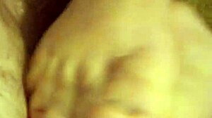 gay guy gets handjob and footjob on his cock