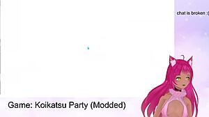 vtuber lewdneko plays koikatsu party