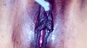 Pornstar Poosoo Feels Pleasure With Small Dildo