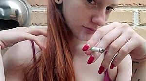 Alice Lights Up with a Smoky Redhead Vibe