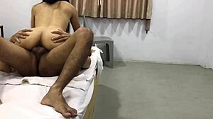 Asian Teacher Bent Over for Doggystyle Riding and Cum on Ass