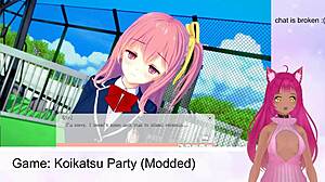 vtuber lewdneko plays koikatsu party
