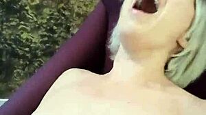 Sabinaagos has her husband masturbate and lick her pussy using dildo for cum orgasm