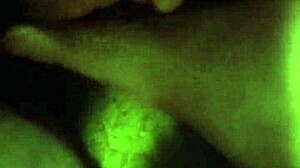 gay guy gets handjob and footjob on his cock