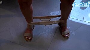 horny grandma squirts after massive public orgasm