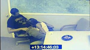 Ebony Whore Sucks Coworkers Hard Cock