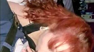 Rae Lynn Feels Intense Pleasure Sucking Multiple Cocks in a Wild Gang Bang Session