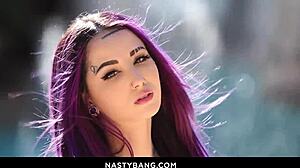 ¡Chorros y flirteo en acción salvaje al aire libre!