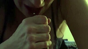 Ginger Sucks Big Black Cock Eagerly