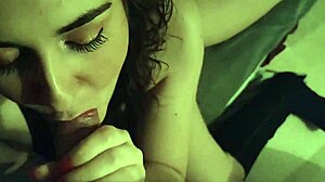 wife enjoys a quiet evening at home