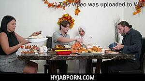 Hyjabporn Teen Girlfriend Nadia White Stuns in Hijab on Thanksgiving POV