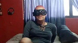 Woman masturbates in sexy lingerie at in-laws' house