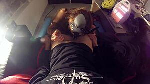 blowjob cumshot surprise in horny mouth