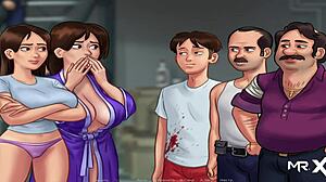 SummertimeSaga teen kissing gets wild under weird vibes! 😘