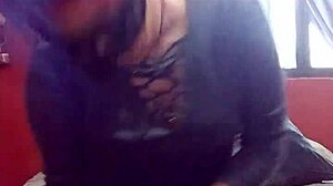 Woman masturbates in sexy lingerie at in-laws' house