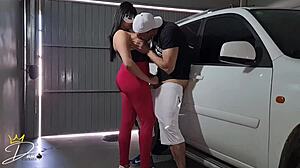 Married Woman Leaves Gym for Motel Hookup with Trainer, Calls Cuckold Husband to Film Every Wild Moment