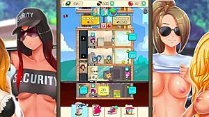 Hot Busty Girlfriend Plays Business Game with Monster Cock