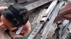 Have you seen that old Mexican guy getting a deepthroat blowjob in the outdoor old town?