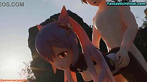 keqing's final adventure in anime hentai style