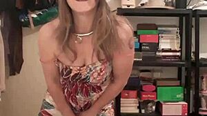 Rip Clothes Off Slave Whore Masturbating with Champagne!