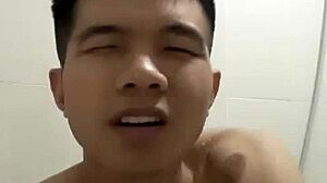 Top with uneasy huge ass in gay action