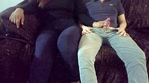 friend invited for movie turns to deepthroat blowjob