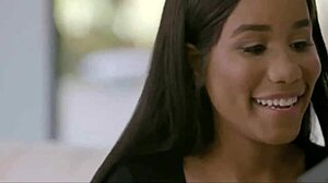 Big Tit Ebony Babe Thanks White Teacher With Tight Pussy