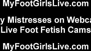 Stroke Cock And Cum On My Feet Now!