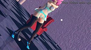 Big Tits Anime Girl In Lingerie