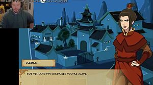 A slave invades the fire nation in a bdsm flashing scene.