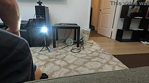 Candy Cruise gives nerdy blowjob in POV oral scene.