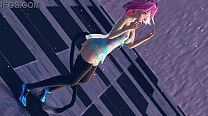Big Tits Anime Girl In Lingerie