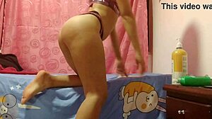 Sexy Latina Teen Worships Feet in Intense Fetish Play