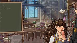 Hogwarts Magic Lessons: Hermione Sucks Cock After Classes!