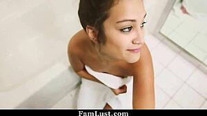 pervert step bro convinces sister for hardcore pov sex