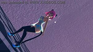 Big Tits Anime Girl In Lingerie