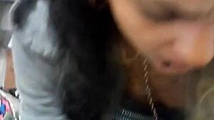 Young Slut Deepthroats Massive Black Cock in Intense Blowjob Session