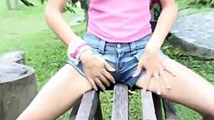 hey selina 18, keep rubbing that clit outdoors! your petite blonde body looks amazing!