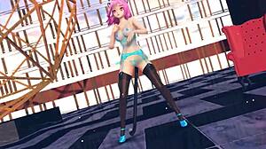 Big Tits Anime Girl In Lingerie