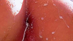 flexible babe squirting milk from ass 😱