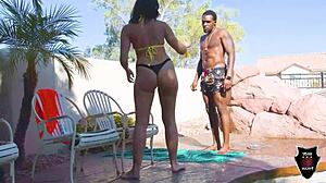 Big Bull Rome Major Pounds Thick Cock Into Bikini Milf Helena Price Hard